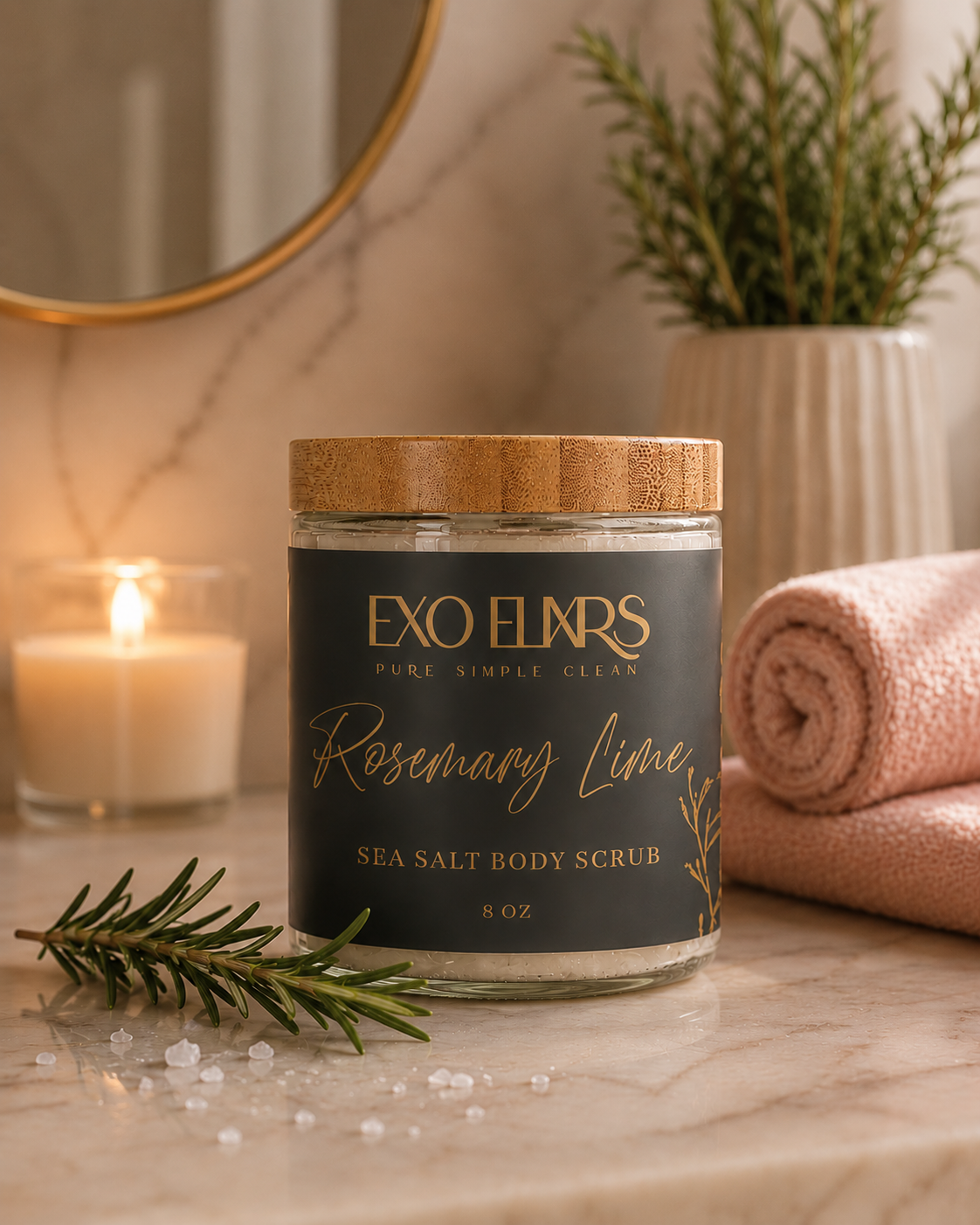 Rosemary Lime Sea Salt Body Scrub